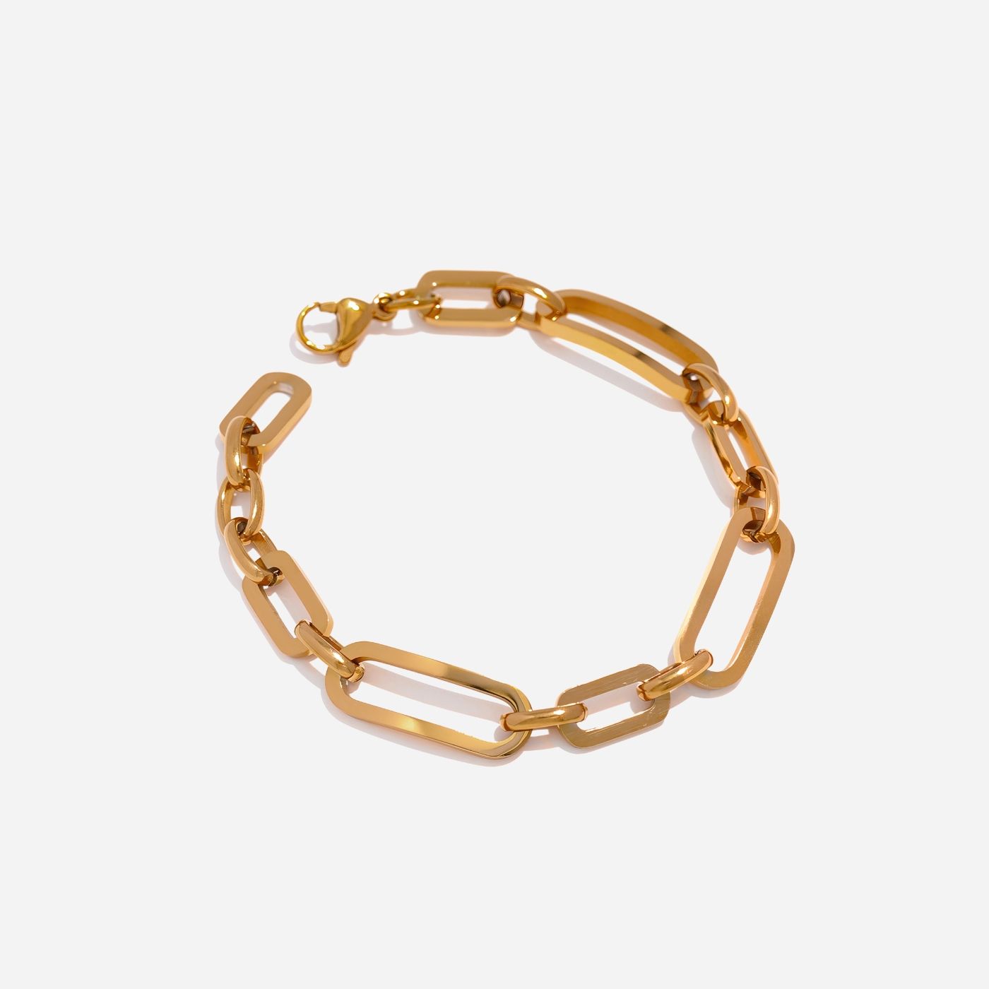 Bracelet with Large Asymmetrical Links