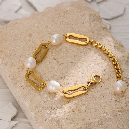 Bracelet with Pearl Links