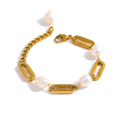 Bracelet with Pearl Links