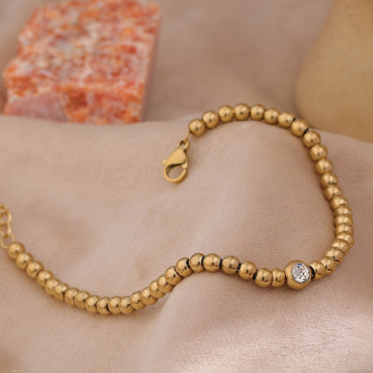 Bracelet with Zirconia Beads