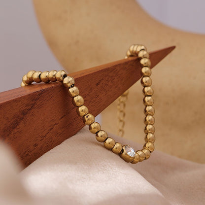 Bracelet with Zirconia Beads