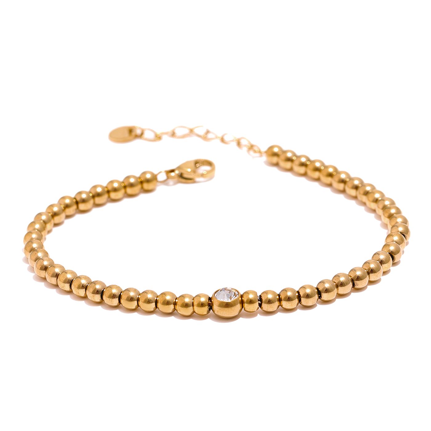 Bracelet with Zirconia Beads