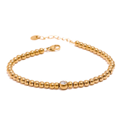 Bracelet with Zirconia Beads