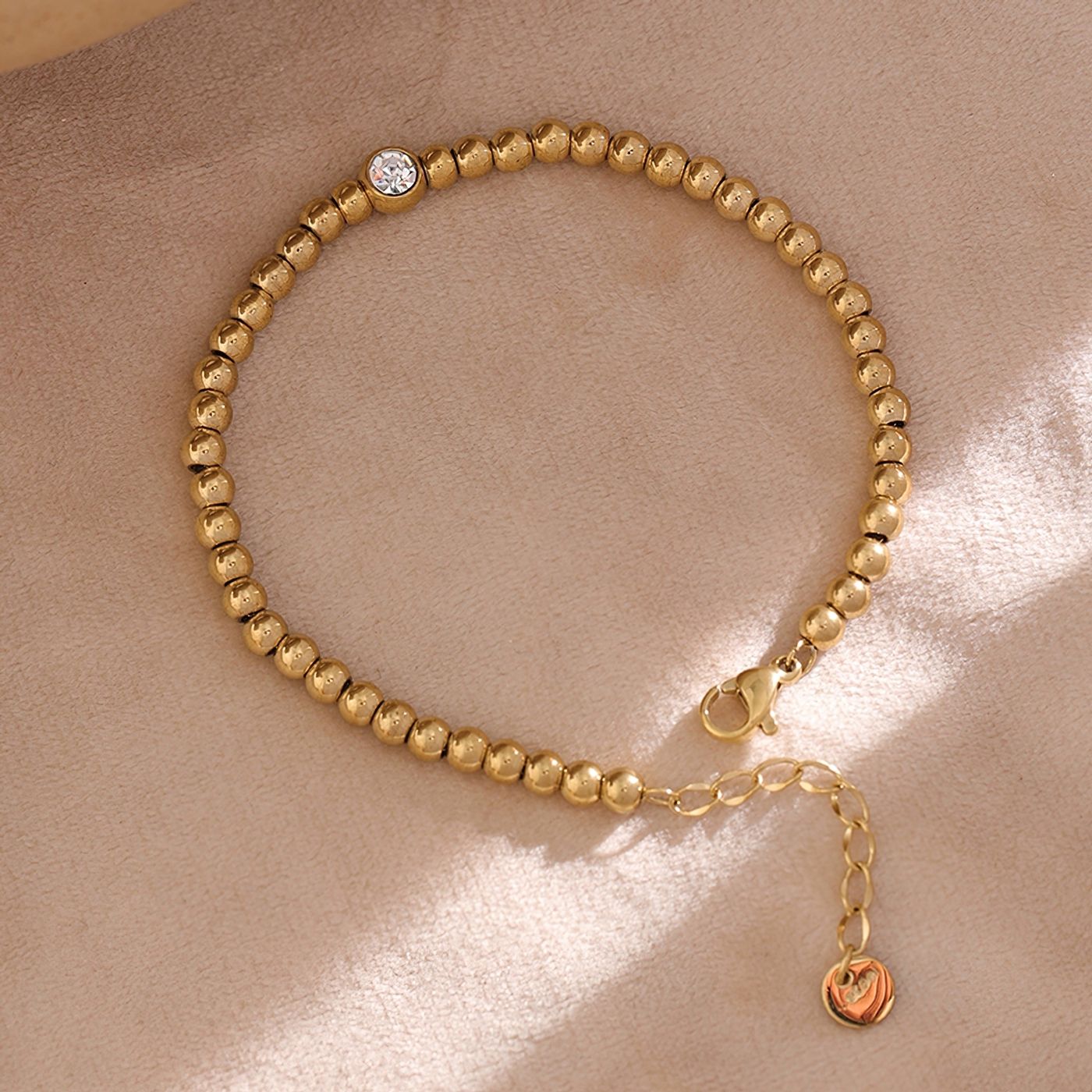 Bracelet with Zirconia Beads