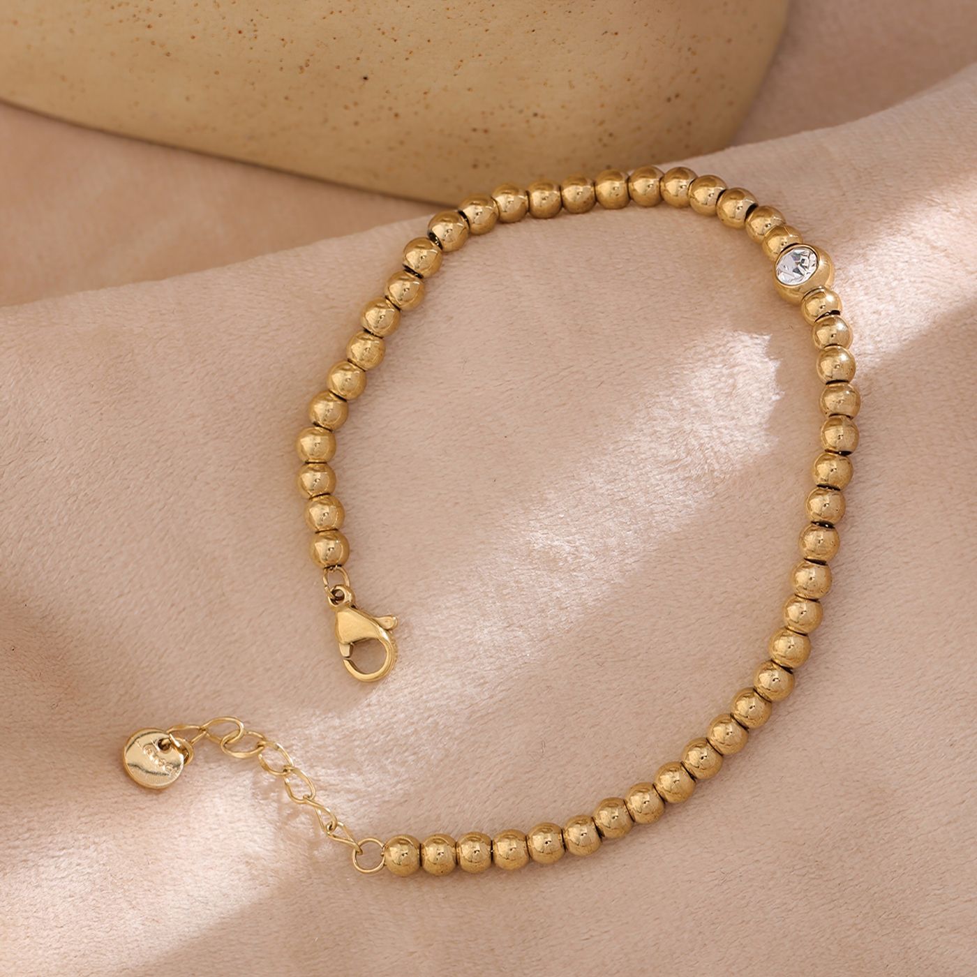 Bracelet with Zirconia Beads