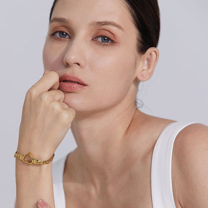 Willow Thick Heart Bracelet