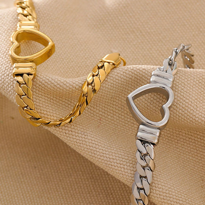 Willow Thick Heart Bracelet