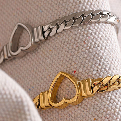 Willow Thick Heart Bracelet