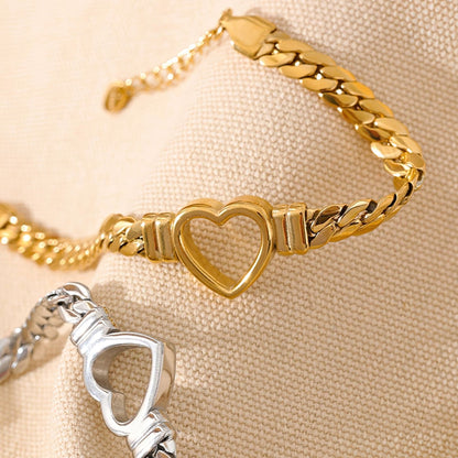 Willow Thick Heart Bracelet
