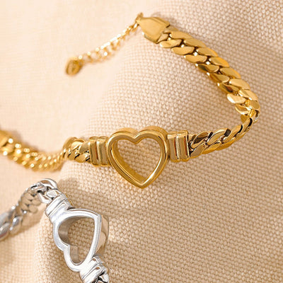 Bracelet cœur épais en saule