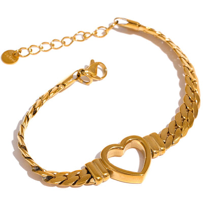 Bracelet cœur épais en saule