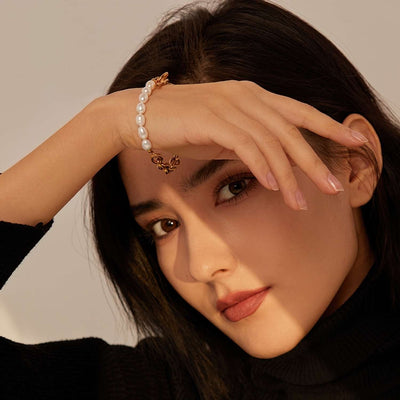 Bracelet de perles épaisses Yasmin