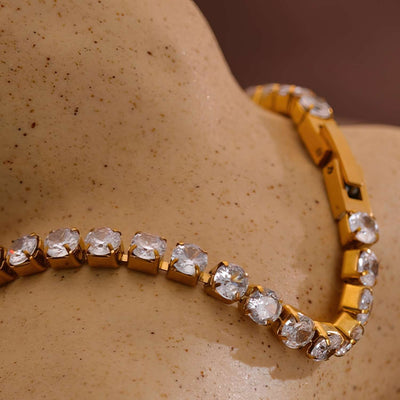 Bracelet Riviera avec zircone