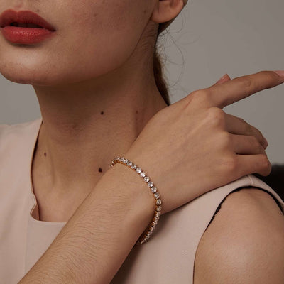 Bracelet Riviera avec zircone
