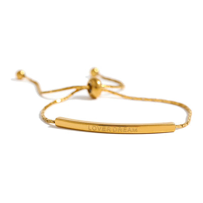Bracelet plaqué avec étiquette « Lover Dream »