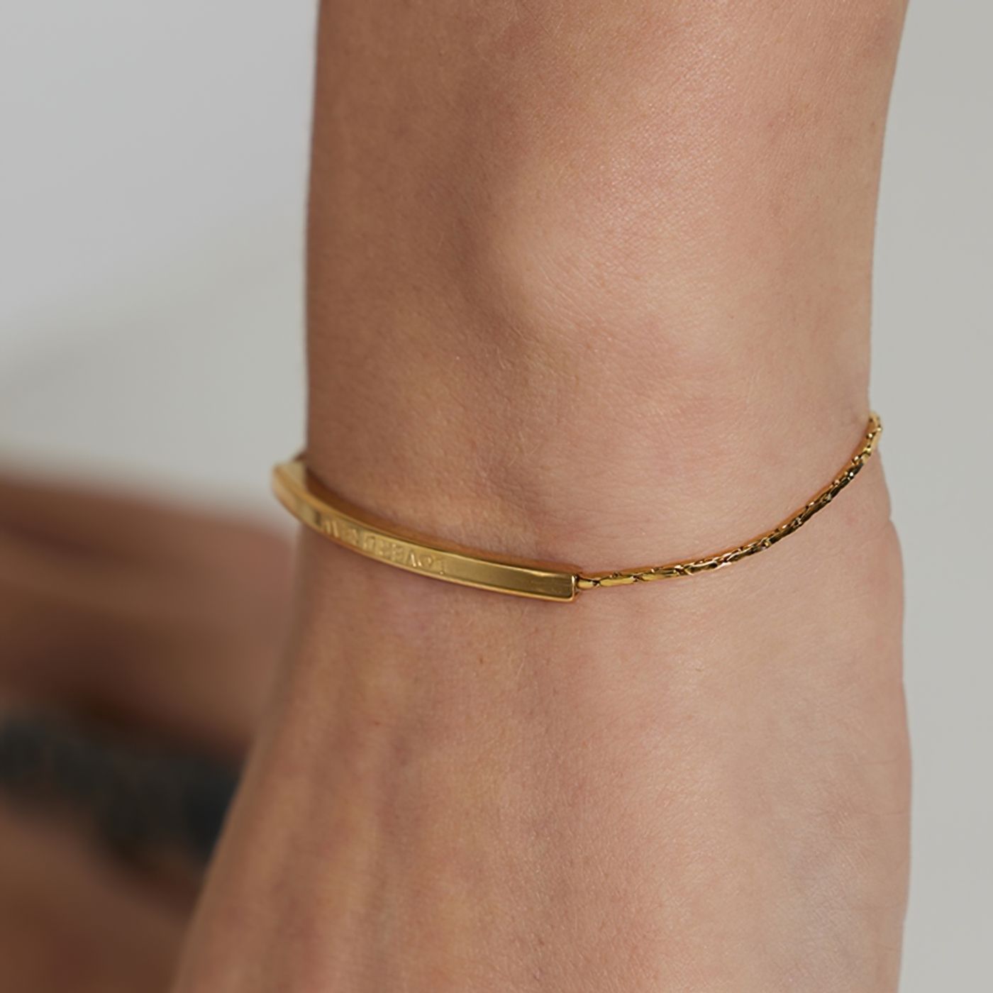 Bracelet plaqué avec étiquette « Lover Dream »