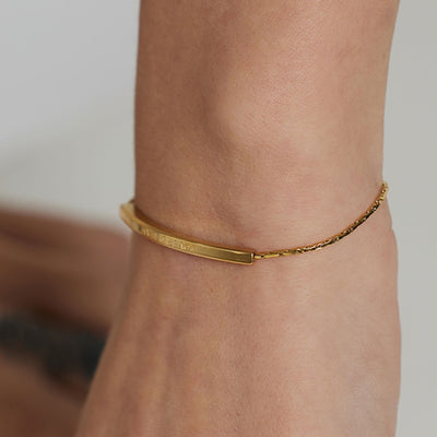 Bracelet plaqué avec étiquette « Lover Dream »