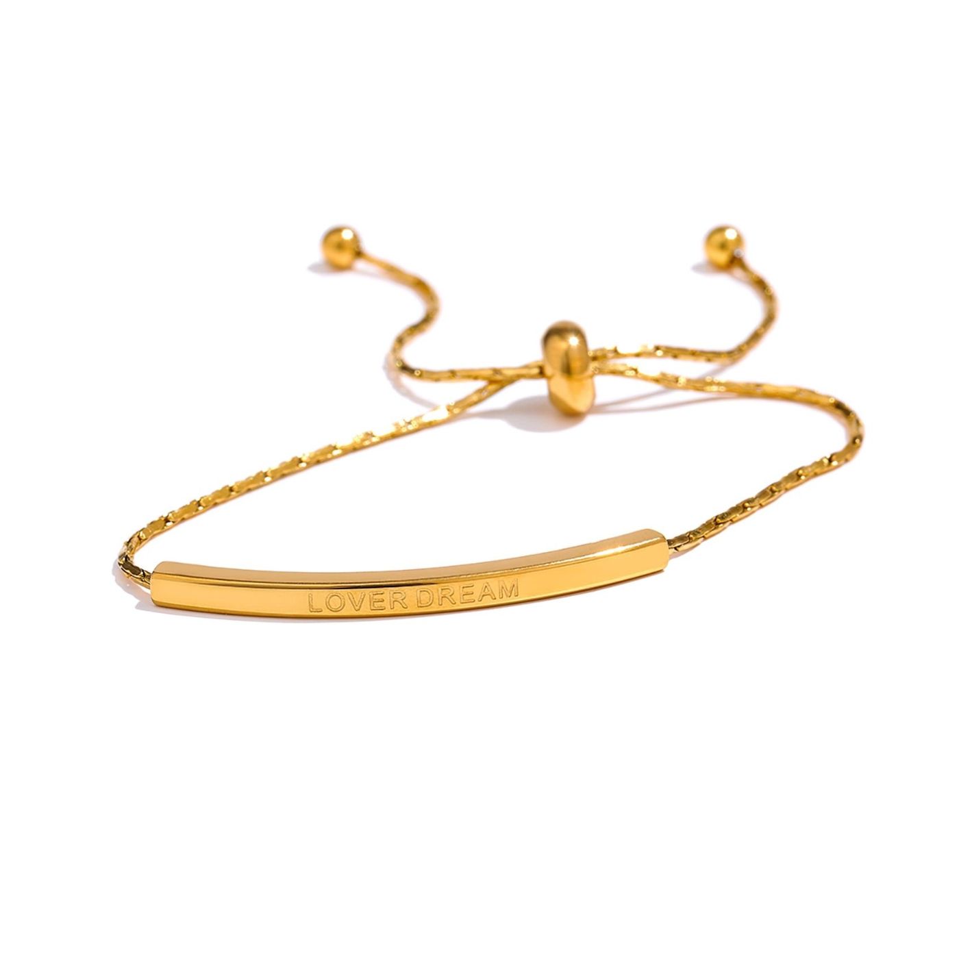 Bracelet plaqué avec étiquette « Lover Dream »